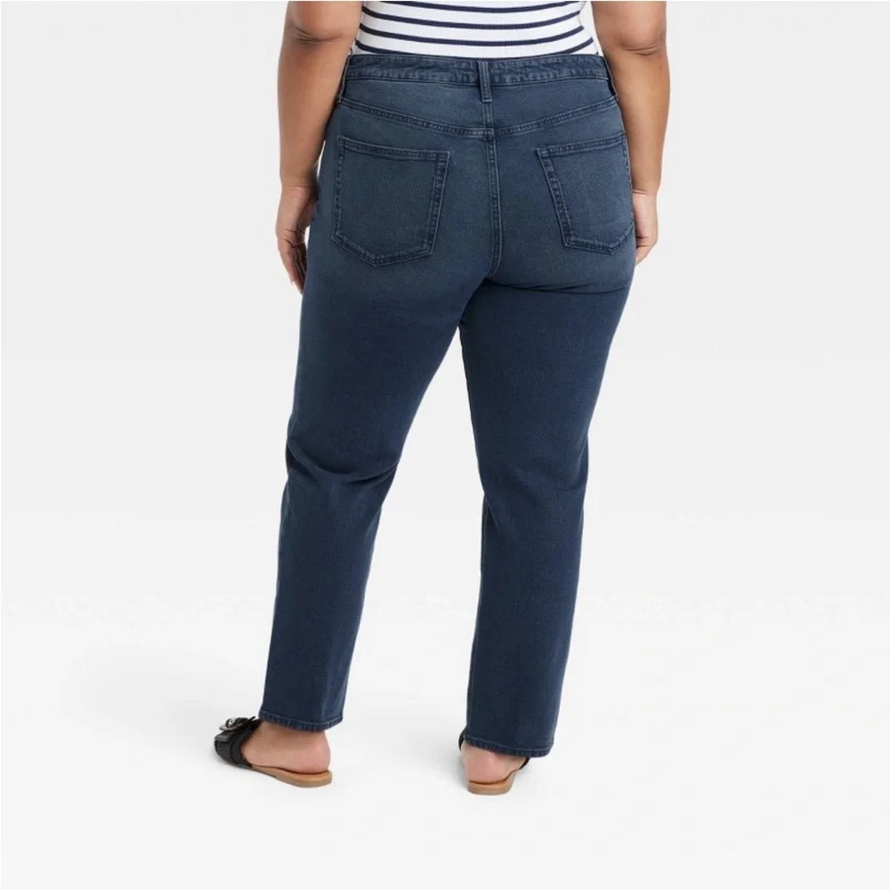 NWT Women's Mid-Rise 80's Slim Fit Jeans - Universal Thread™ Dark Wash 16